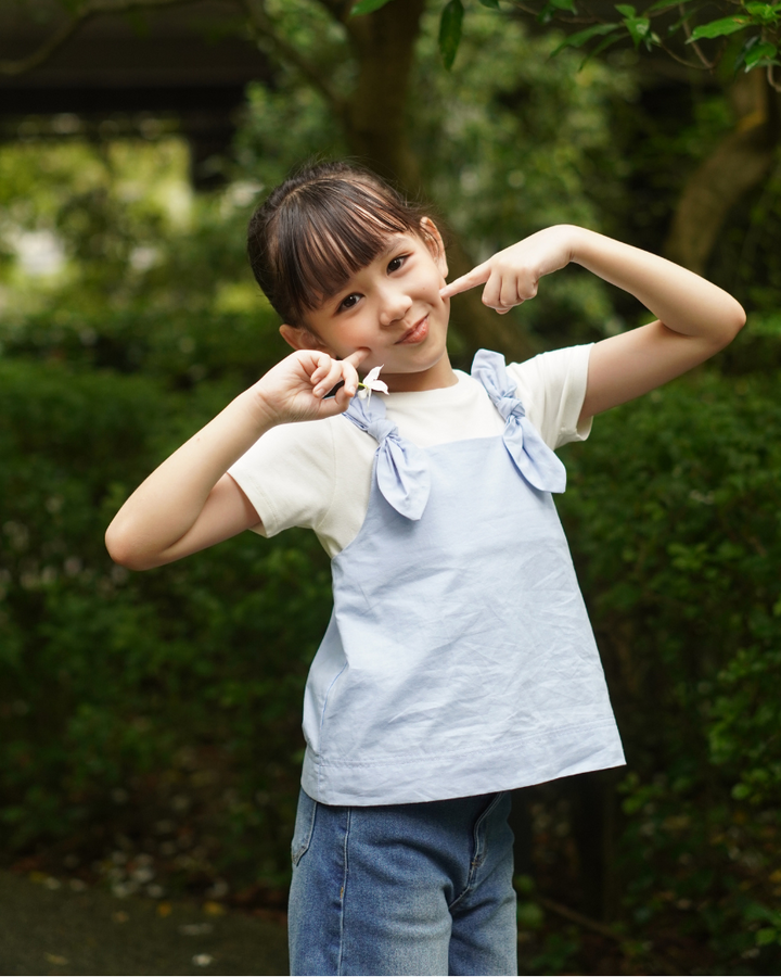 Poney Girls White Classic Cotton Short Sleeve Tee