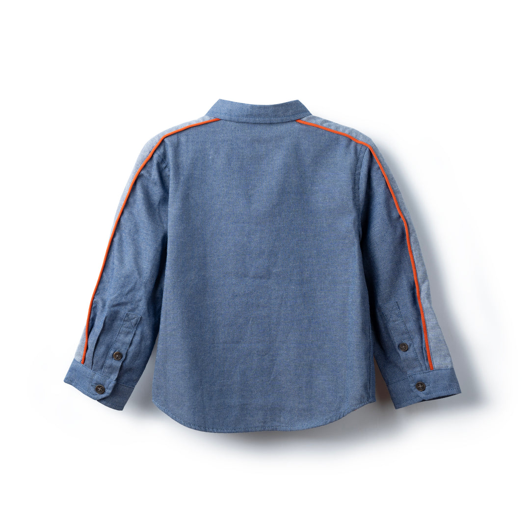 Poney Boys Blue Long Sleeve Shirt 1971