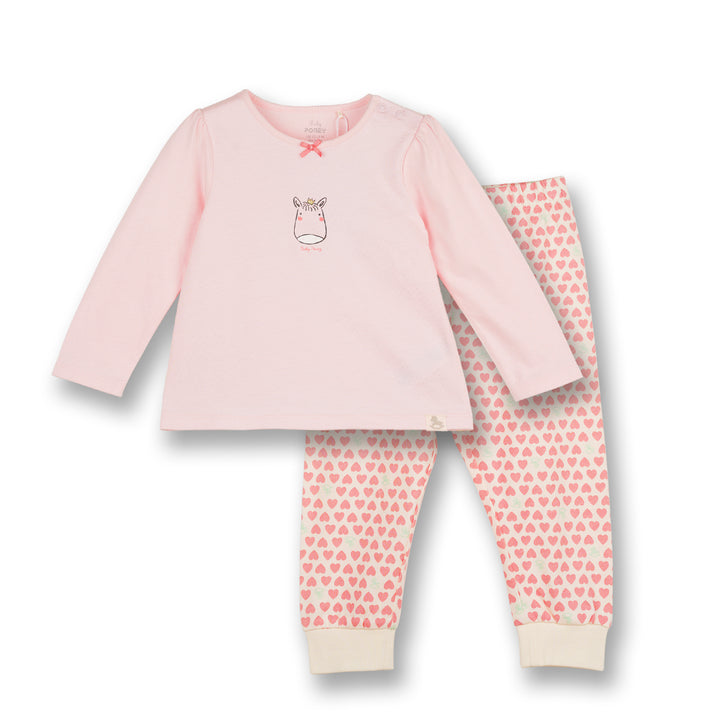 Poney Baby Girls Pink Lovely Foal Loungewear Set