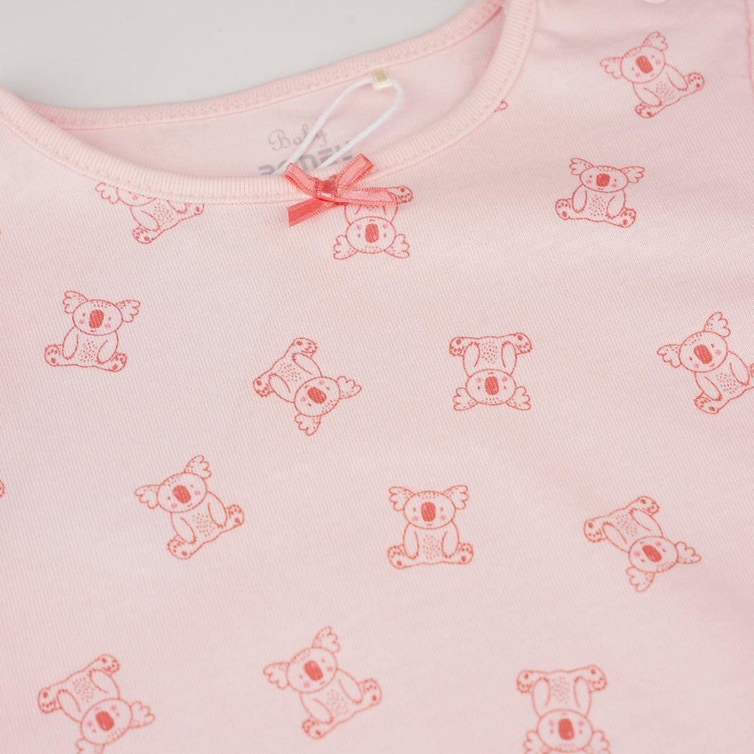 Poney Baby Girls Pink Little Koalas Loungewear Set