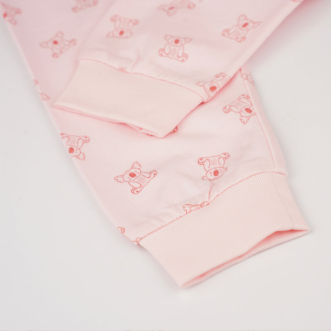 Poney Baby Girls Pink Little Koalas Loungewear Set
