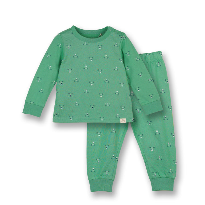 Poney Baby Boys Green Fun Bear Loungewear Set