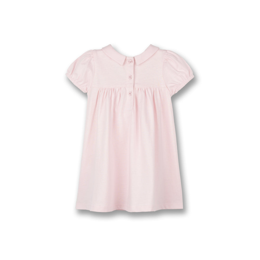 Poney Baby Girls Pink Swan Short Sleeve Dress