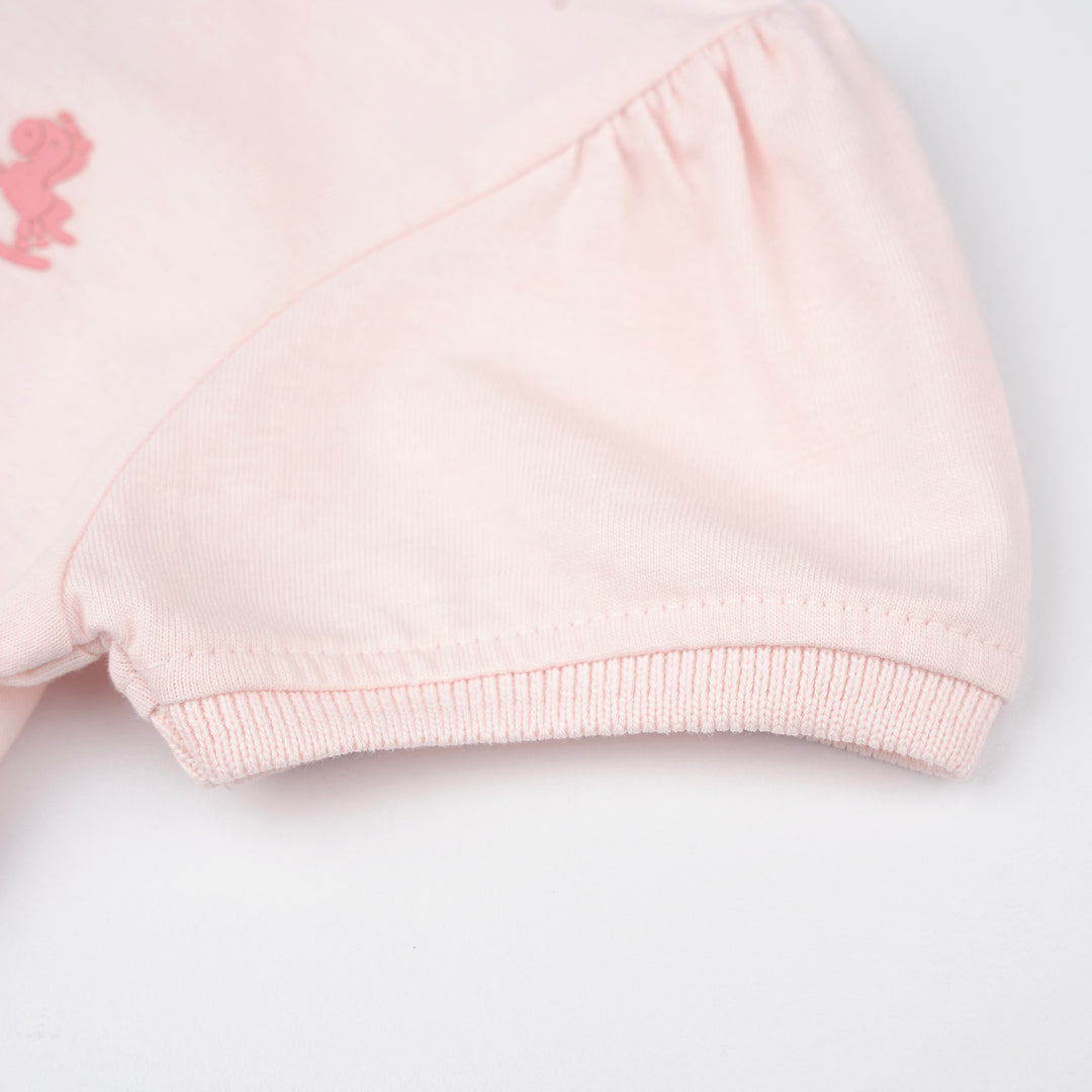 Poney Baby Girls Pink Polo Short Sleeve Dress