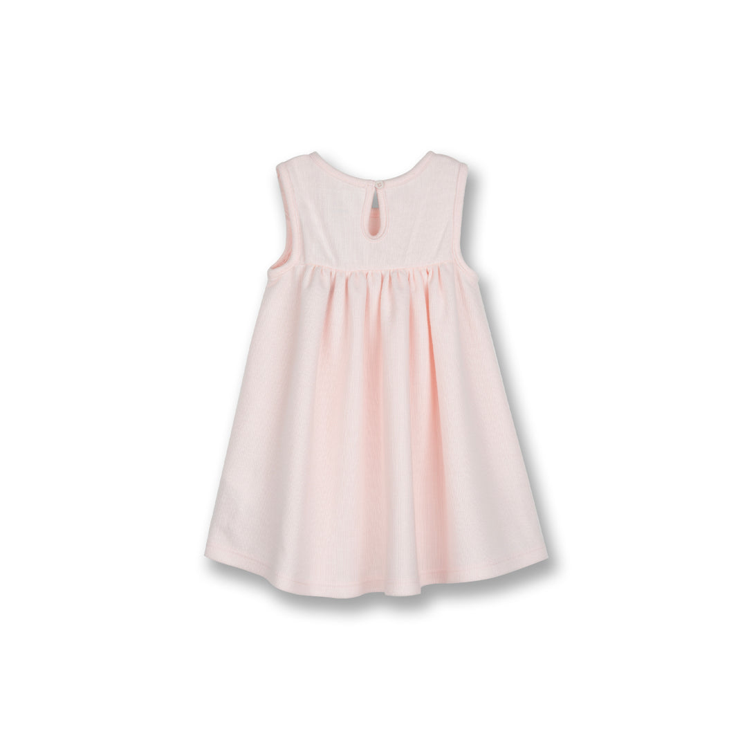 Poney Baby Girls Pink Classic Ribbon Sleeveless Dress