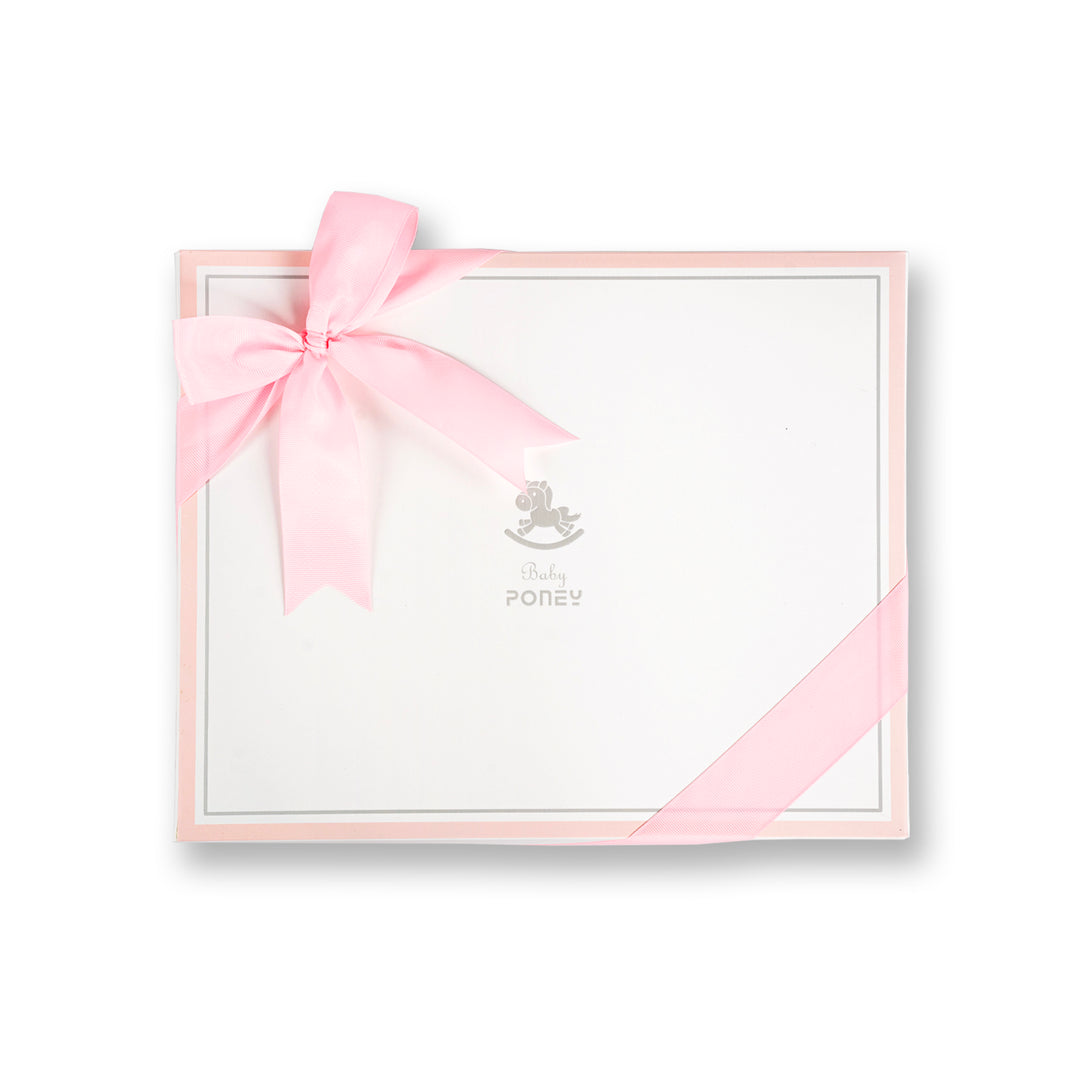 Poney Baby Girls Pink 4-Piece Set Gift Box