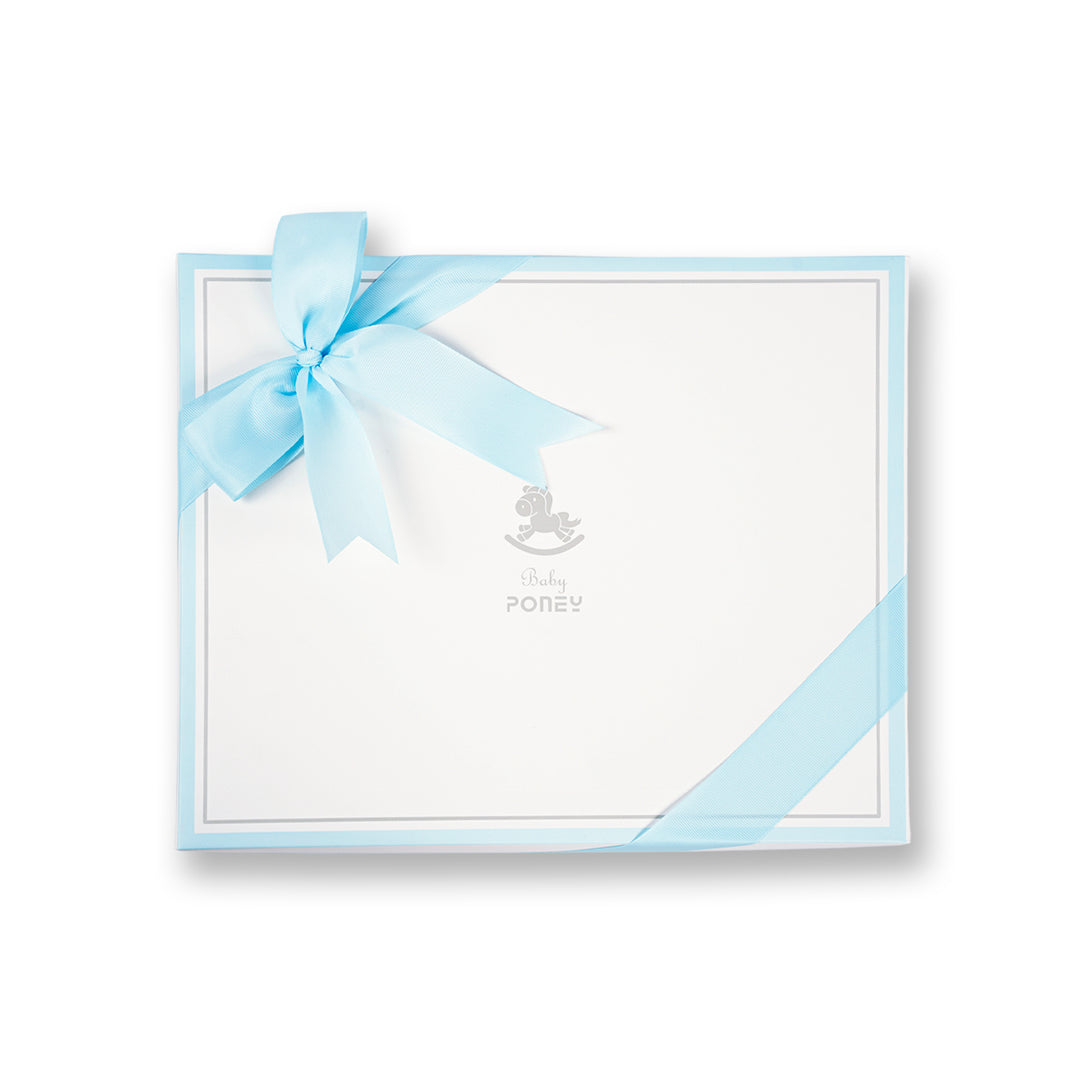 Poney Baby Boys Blue 6-Piece Set Gift Box