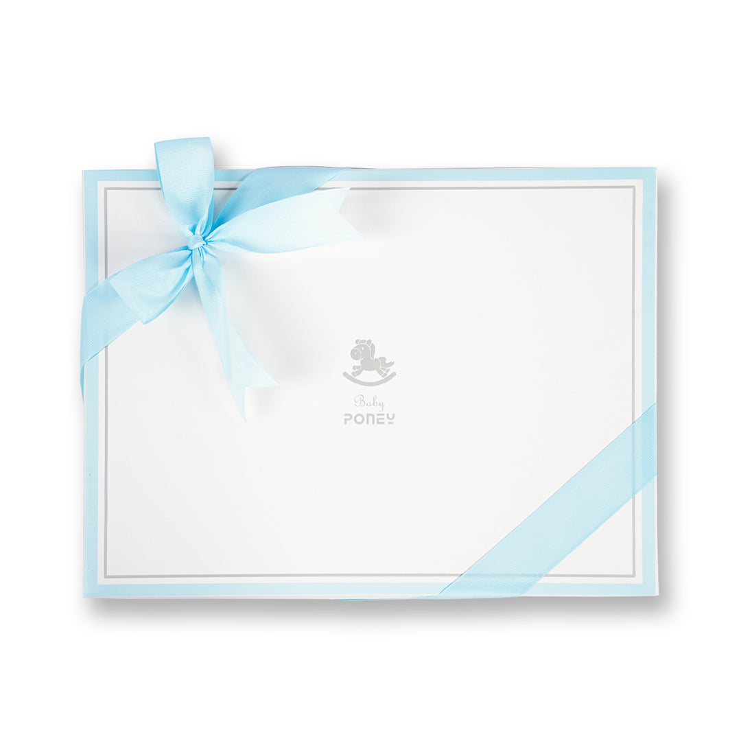 Poney Baby Boys Blue 8-Piece Set Gift Box