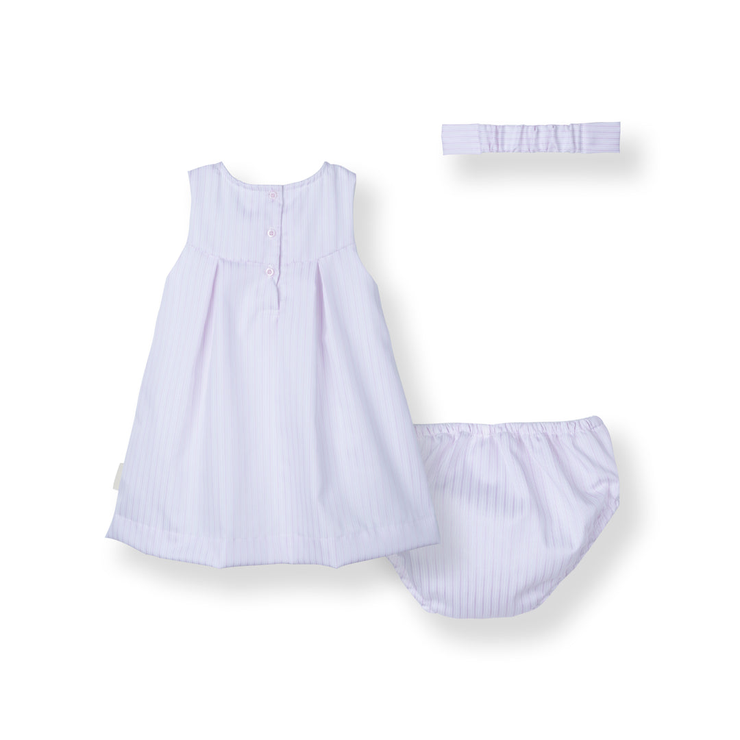 [NEW] Poney Girls Pink Dress with Panty and Headband Set