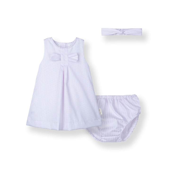[NEW] Poney Girls Pink Dress with Panty and Headband Set