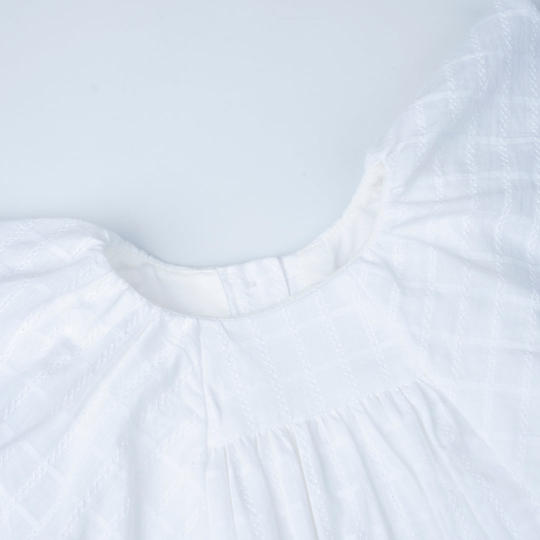 [NEW] Poney Girls Cream Dress with Panty and Headband Set