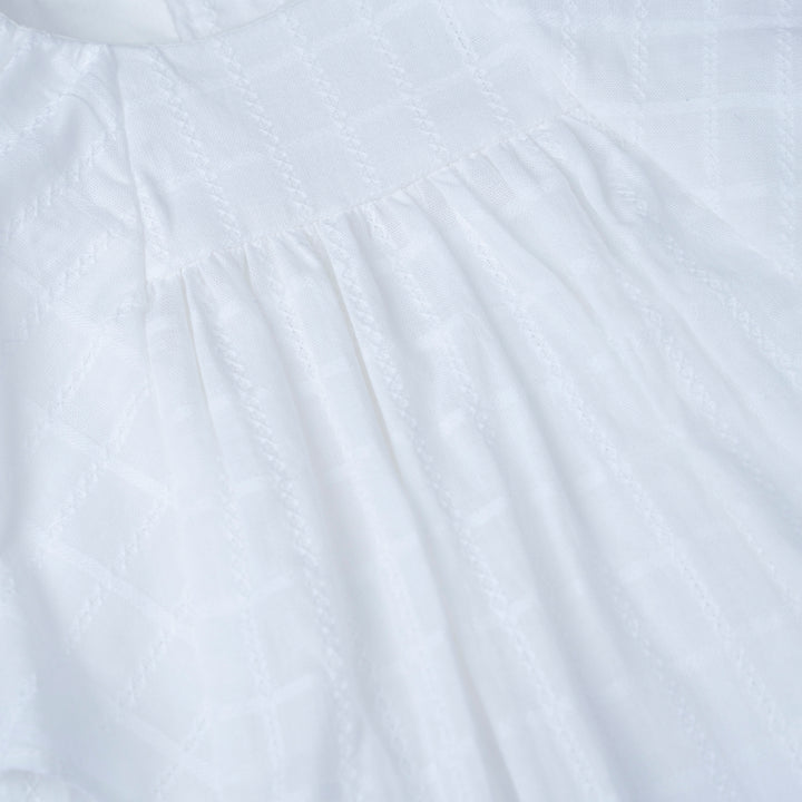 [NEW] Poney Girls Cream Dress with Panty and Headband Set