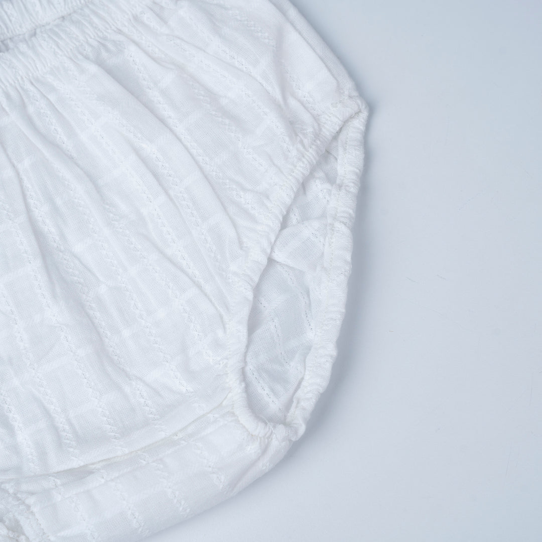 [NEW] Poney Girls Cream Dress with Panty and Headband Set