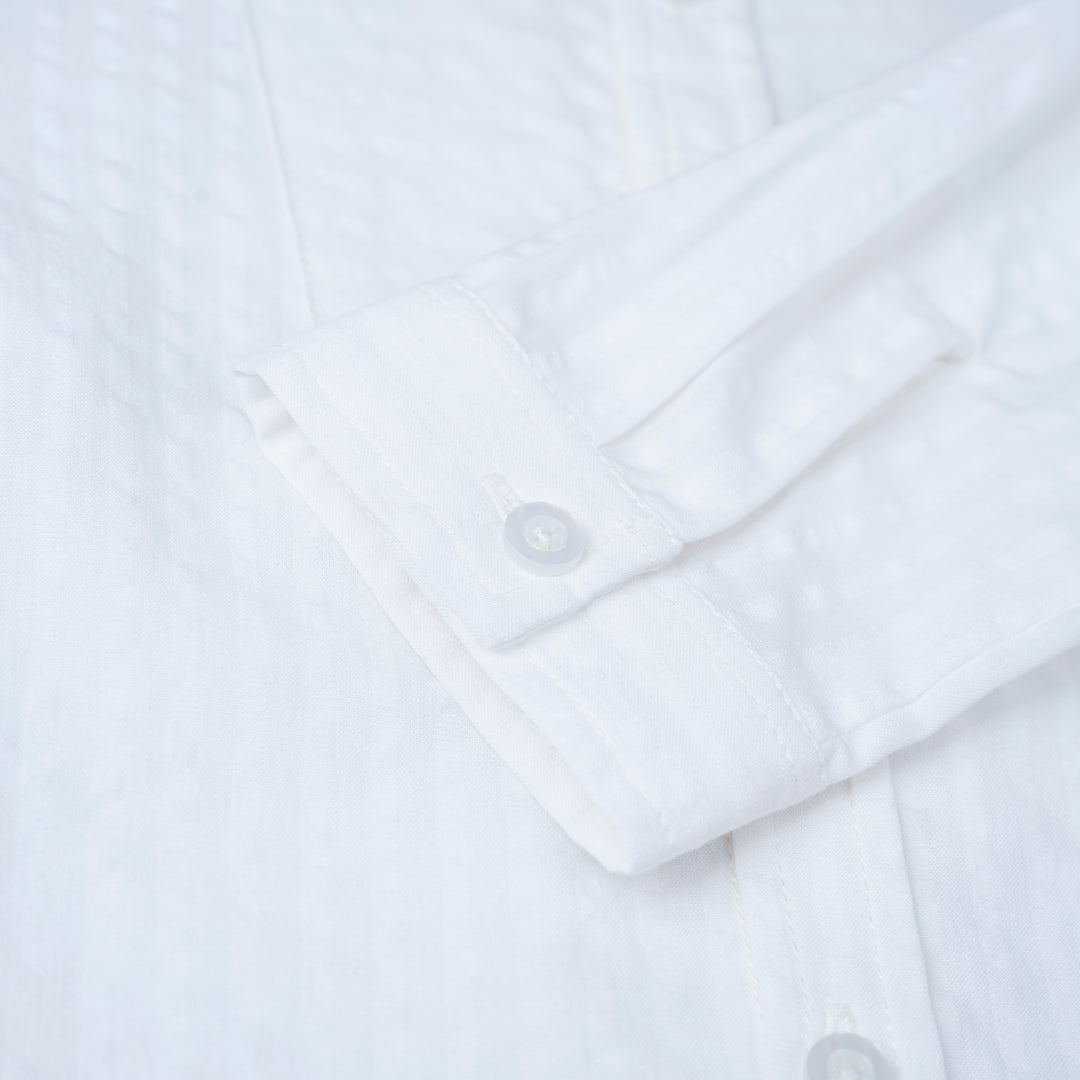 [NEW] Poney Baby Boys White Long Sleeve Shirt with Bowtie