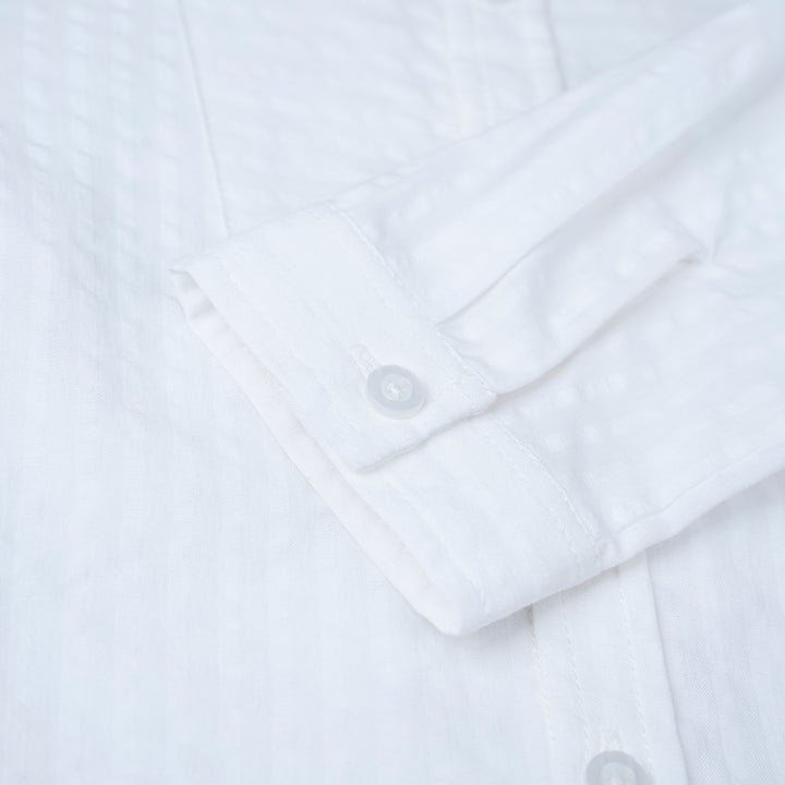 [NEW] Poney Baby Boys White Long Sleeve Shirt with Bowtie