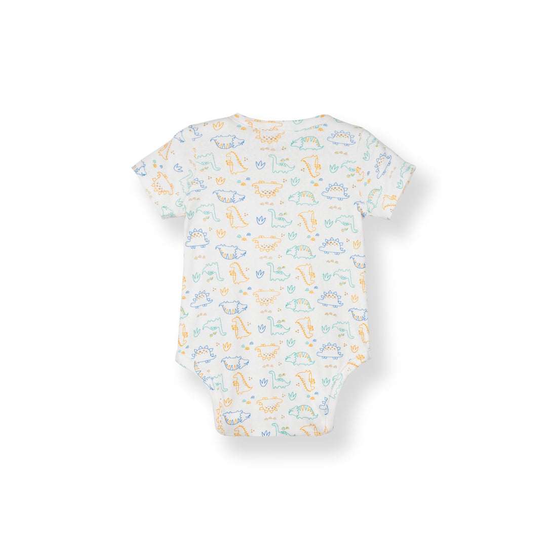 Poney Boys White Short Sleeve Bodysuits