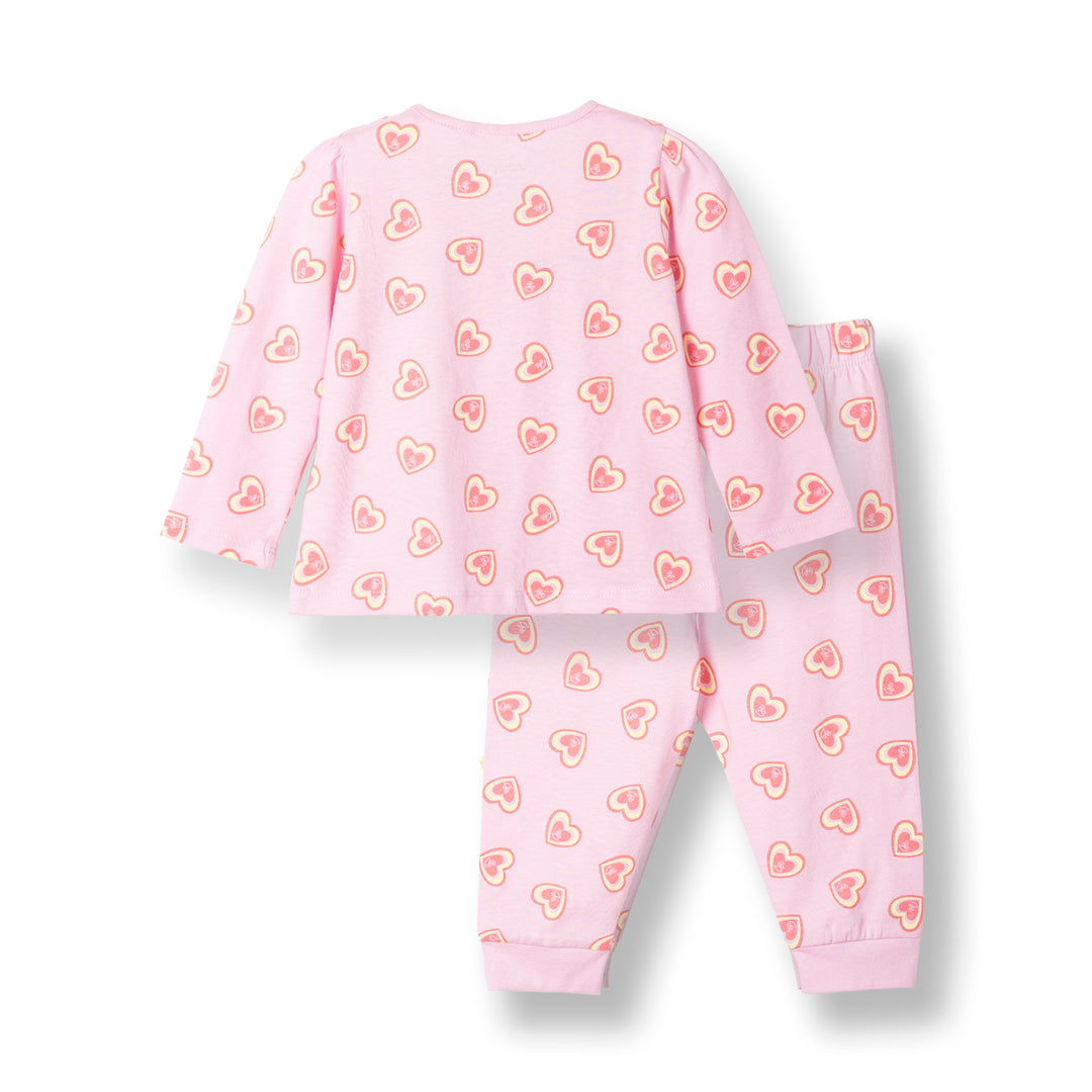 Baby Girl Purple Tulle Heart Pyjamas