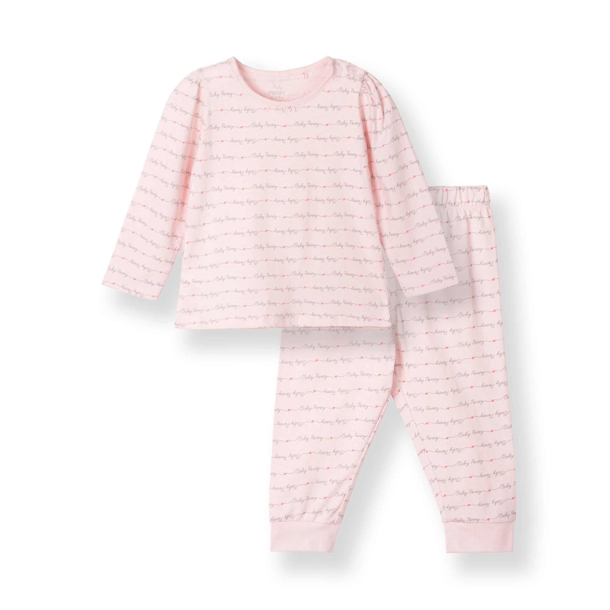 Baby Girl Barely Pink Pyjamas – Poney Group