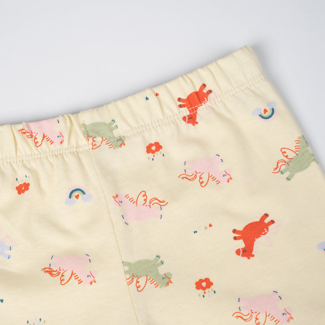 Poney Baby Girls Light Yellow Dreamy Unicorn Pyjamas