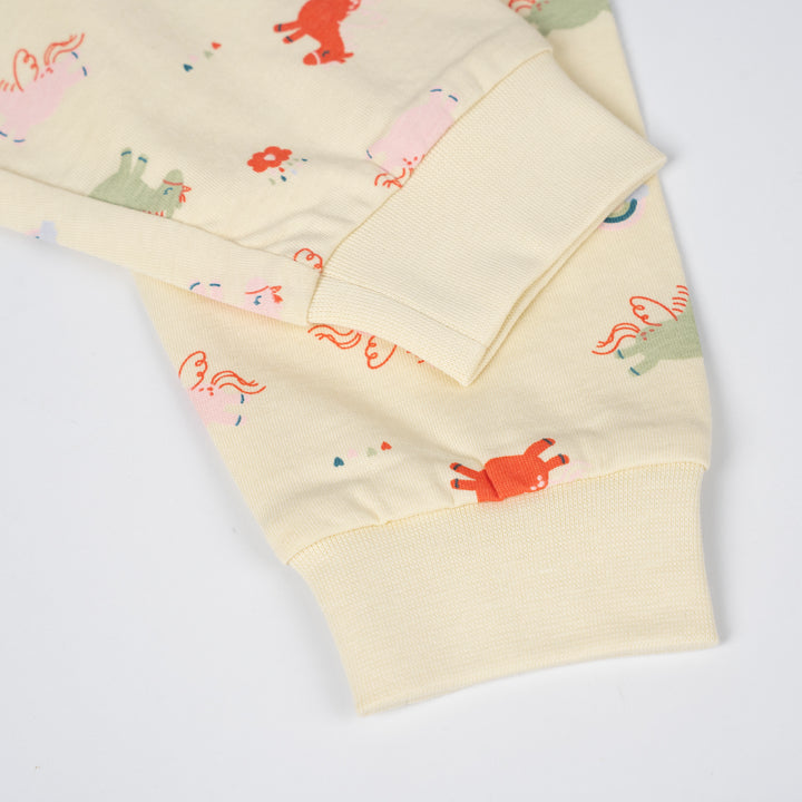 Poney Baby Girls Light Yellow Dreamy Unicorn Pyjamas