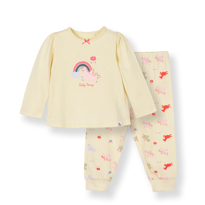 Poney Baby Girls Light Yellow Dreamy Unicorn Pyjamas