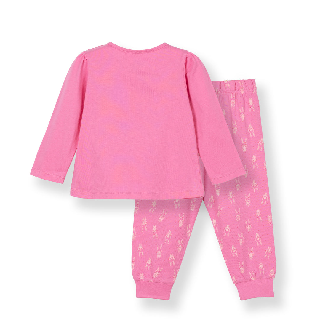 Poney Baby Girls Pink Bunny Little Garden Pyjamas