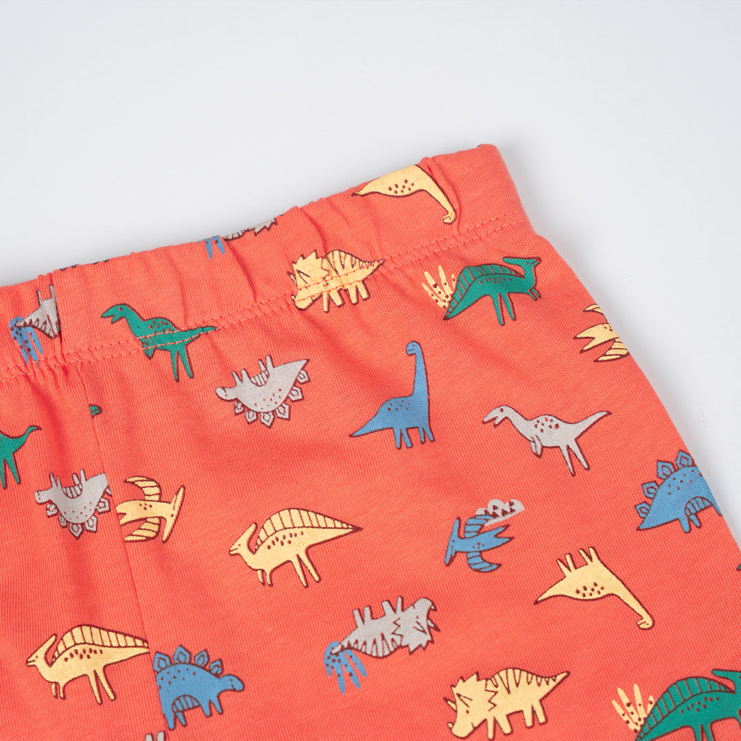 Poney Baby Boys Orange Dino Mite Pyjamas