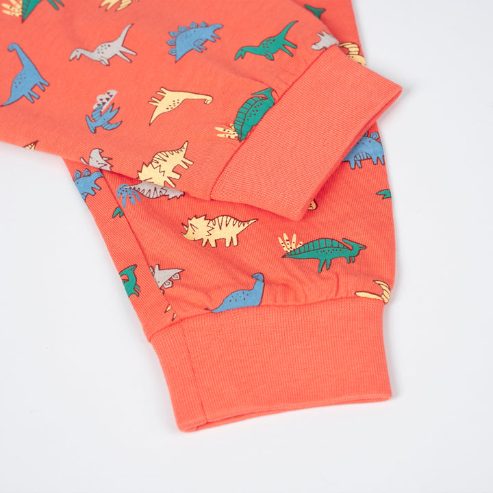 Poney Baby Boys Orange Dino Mite Pyjamas