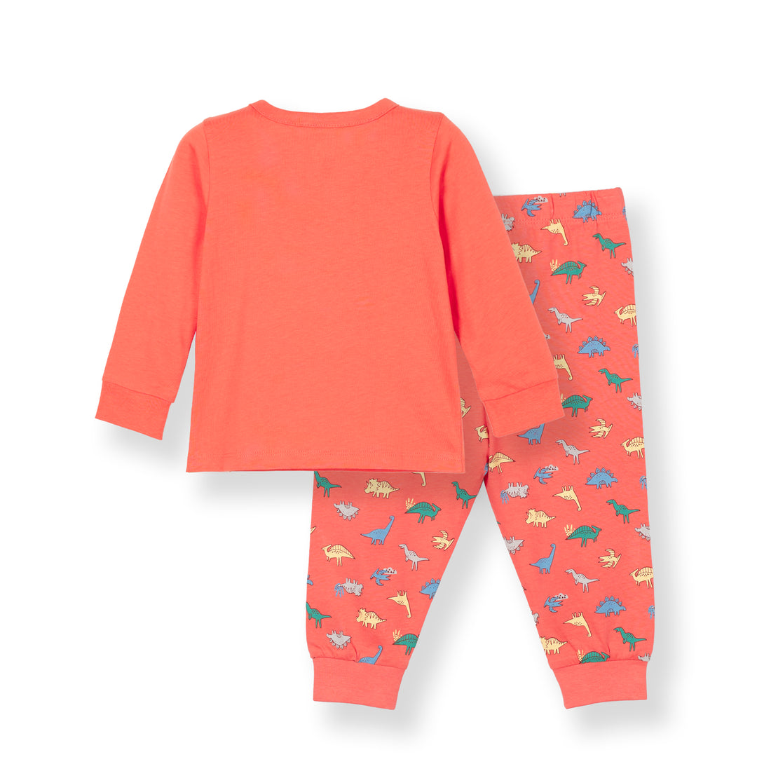 Poney Baby Boys Orange Dino Mite Pyjamas