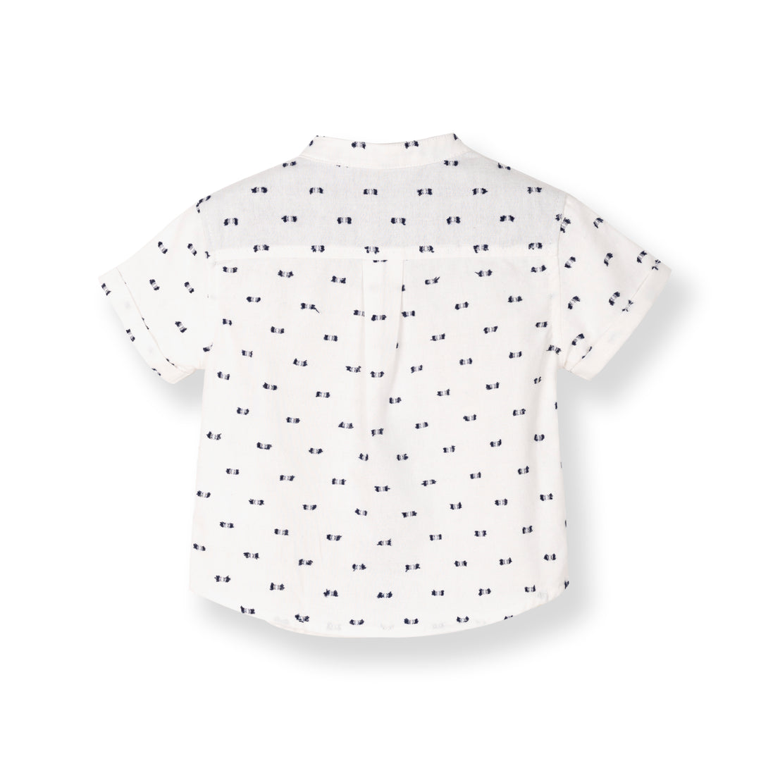 Baby Boy Jacquard Short Sleeve Shirt 3240111