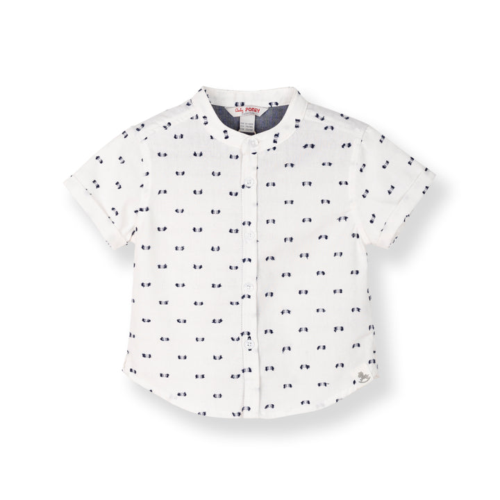 Baby Boy Jacquard Short Sleeve Shirt 3240111