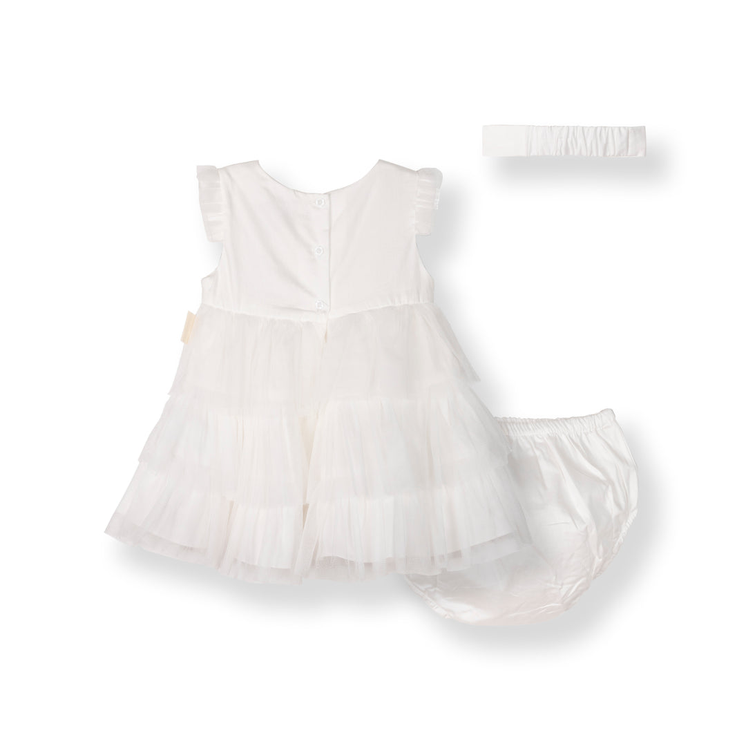 Tiered Dress with Panty & Headband Set