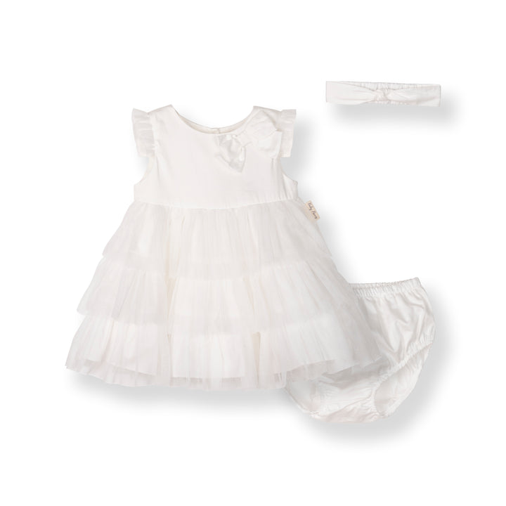 Tiered Dress with Panty & Headband Set