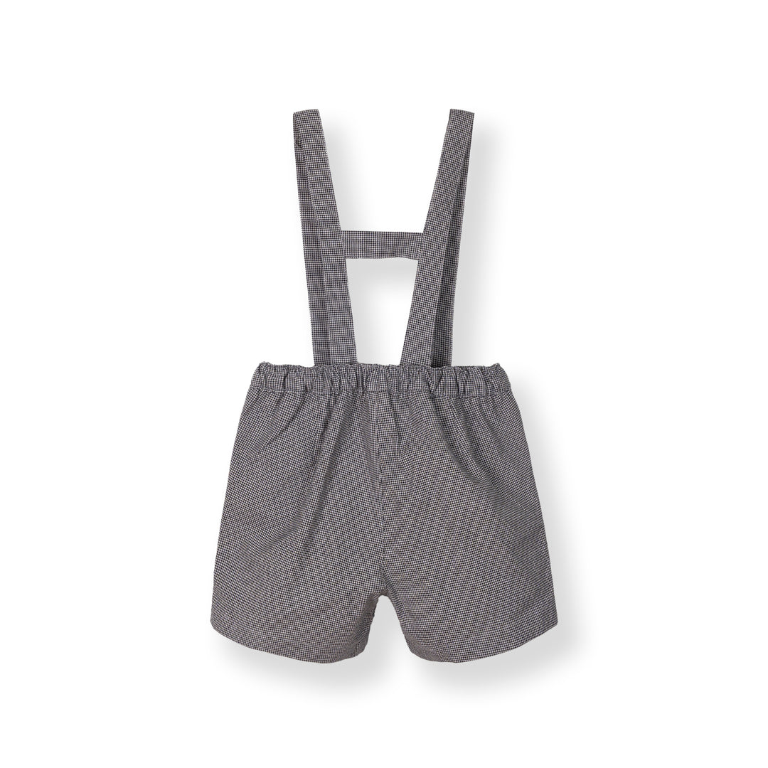 Baby Boy Cotton Dyed Dobby Dungaree