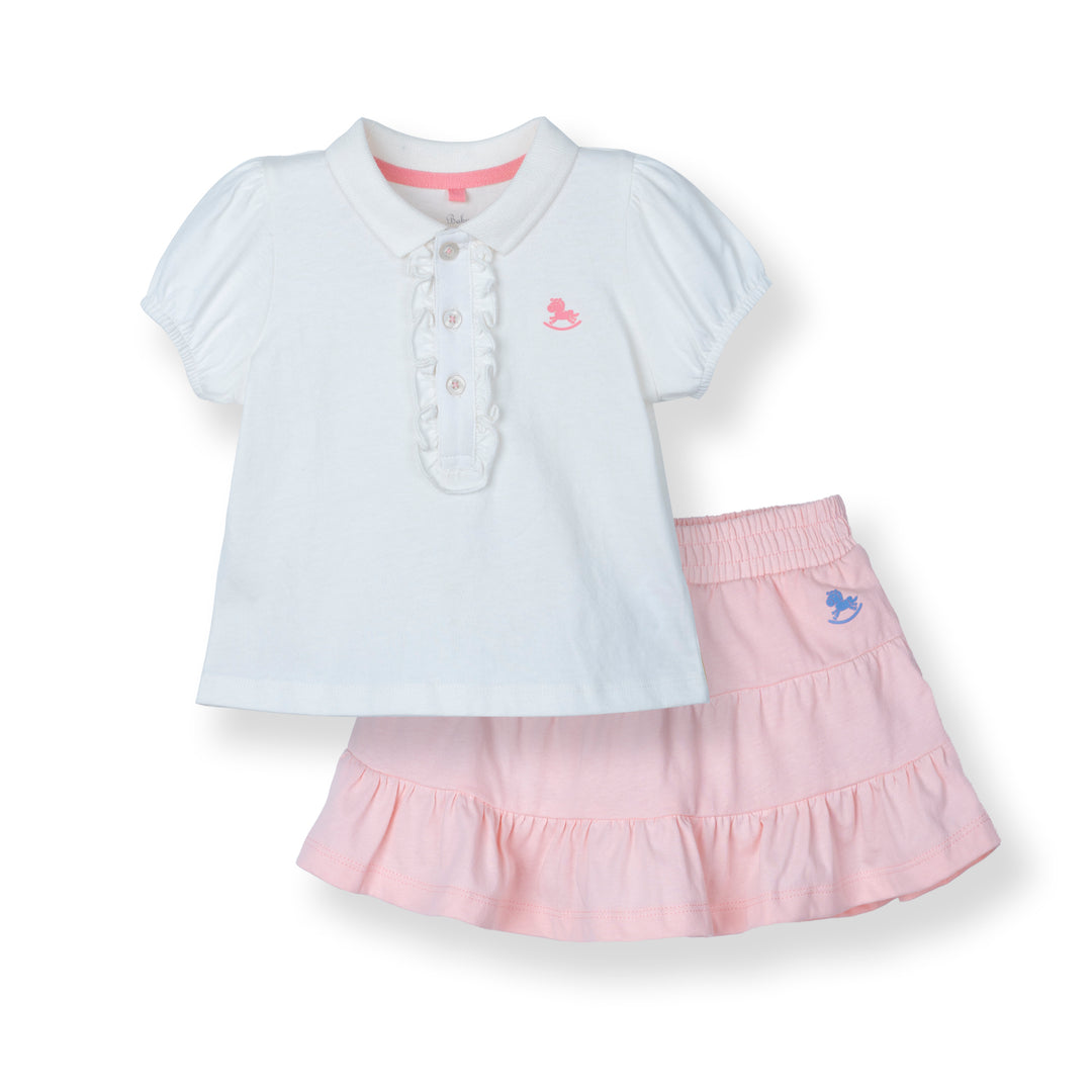 Evelyn’s Short Sleeve Top & Skirt Set