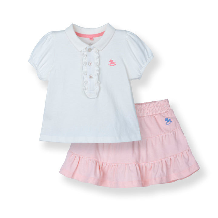 Evelyn’s Short Sleeve Top & Skirt Set