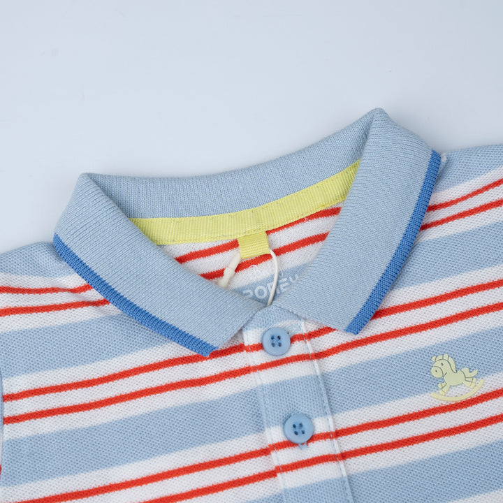 William’s Short Sleeve Polo Romper