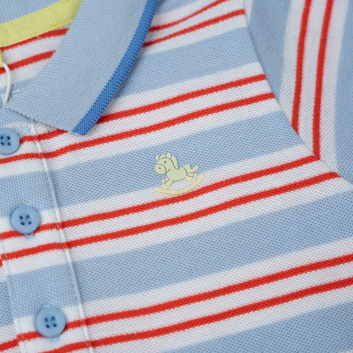 William’s Short Sleeve Polo Romper