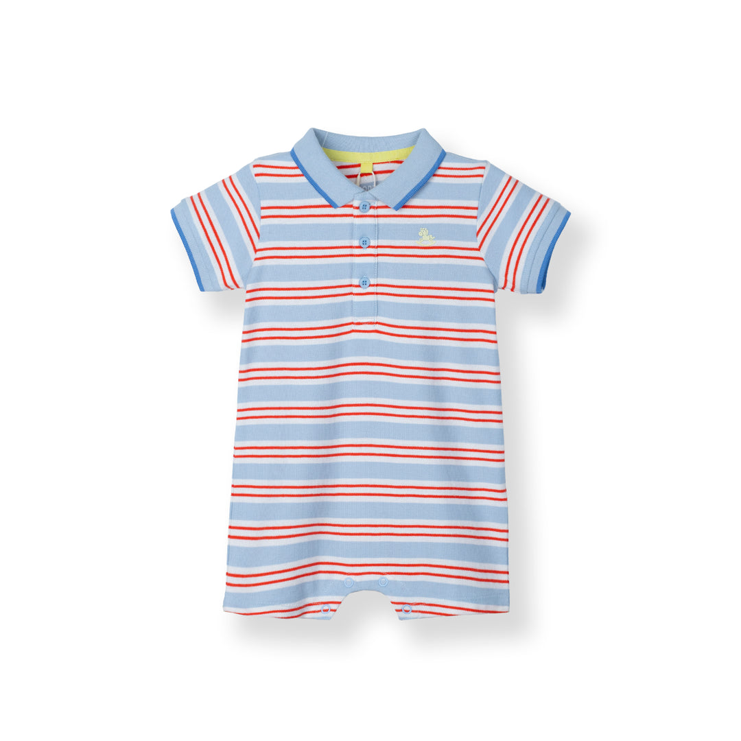 William’s Short Sleeve Polo Romper