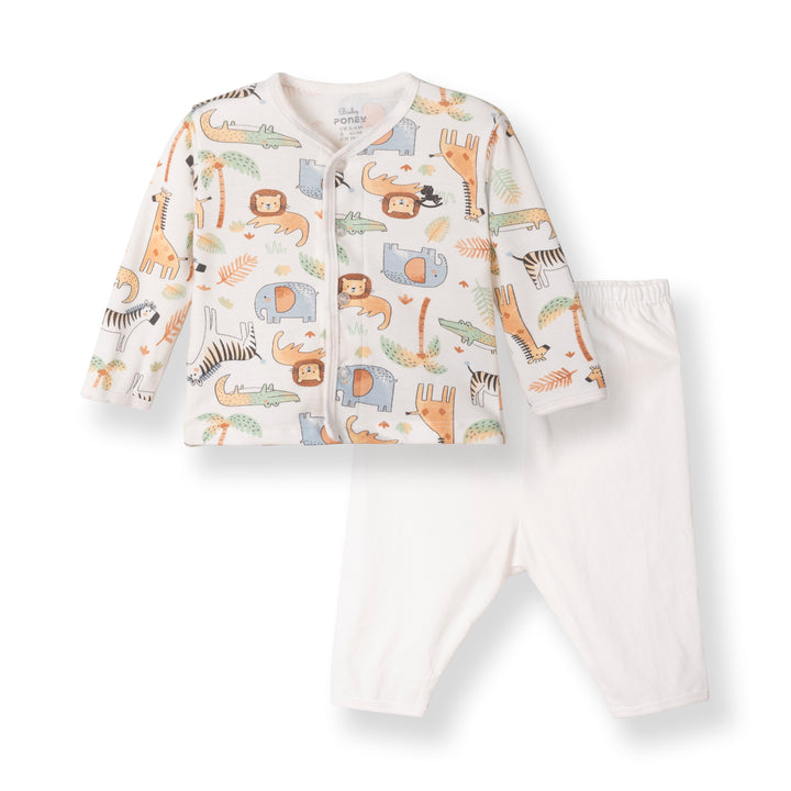 Poney Boys Cream NewBorn Giftset