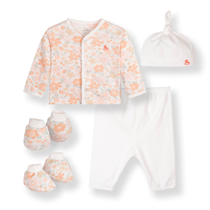 Poney Girls Lt.Orange NewBorn Giftset