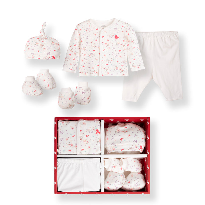 Poney Girls Pink NewBorn Giftset