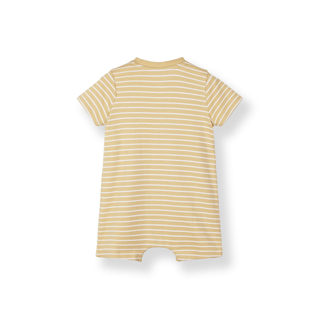Cozy Stripes S/Sleeve Romper