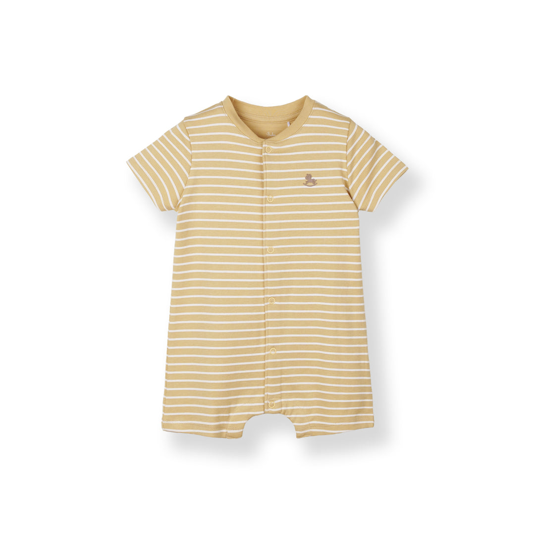 Cozy Stripes S/Sleeve Romper