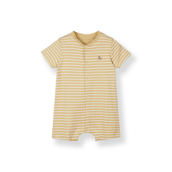Cozy Stripes S/Sleeve Romper