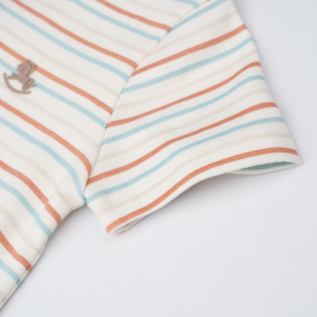 Playtime Stripes S/Sleeve Romper