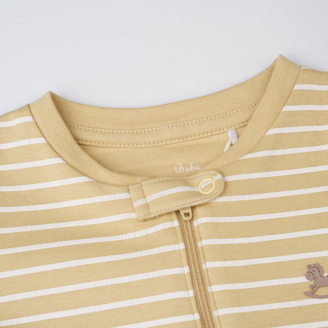 Cozy Stripes Sleepsuit