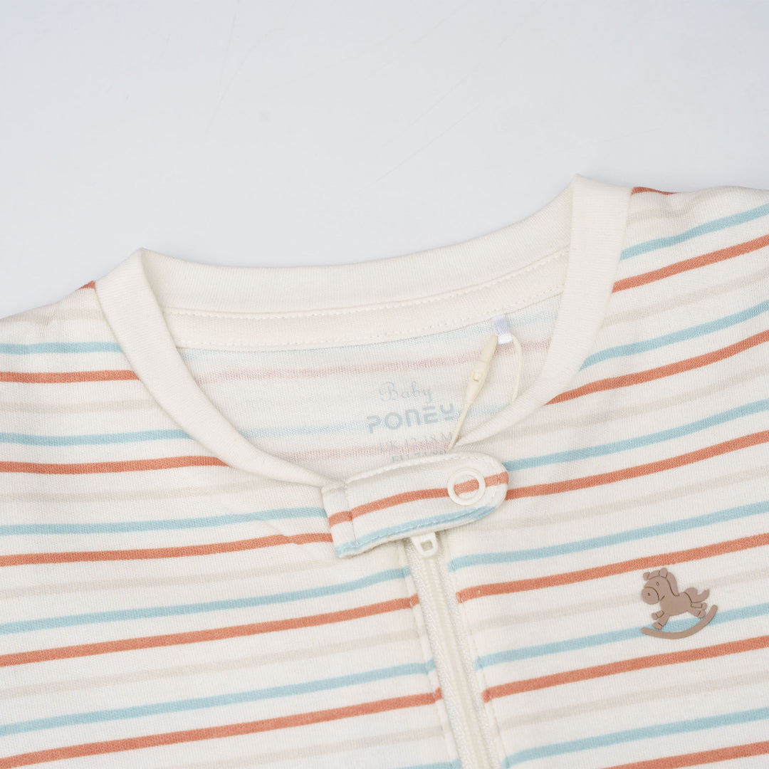 Playtime Stripes Sleepsuit