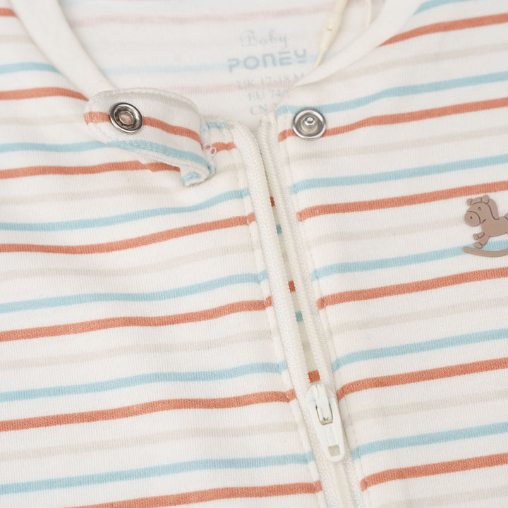 Playtime Stripes Sleepsuit