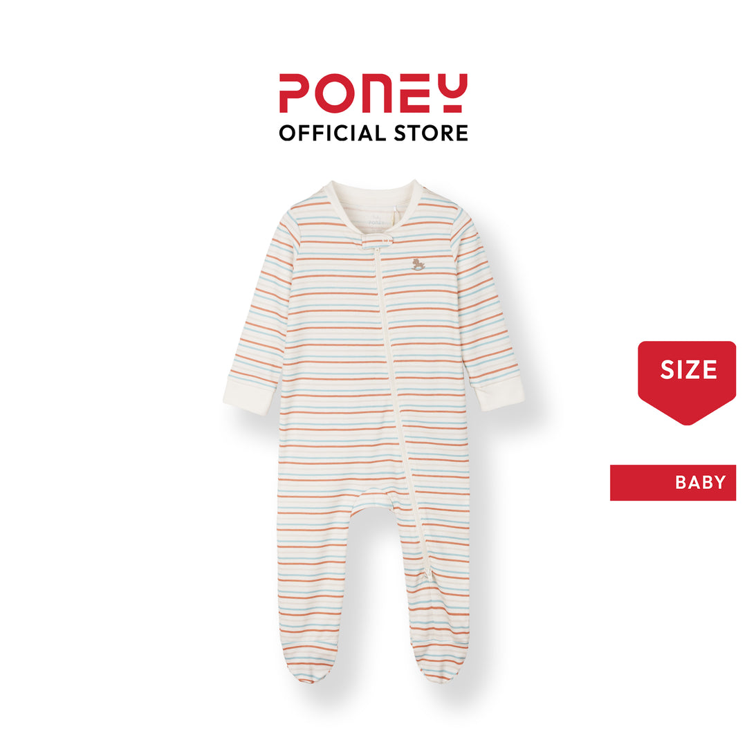 Playtime Stripes Sleepsuit